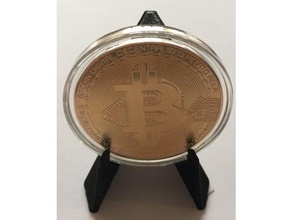 bitcoinholder m nzhalter decoración 3d print model - Mito3D