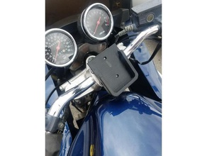 motorcycle phone holder automotive 3d print model - Mito3D