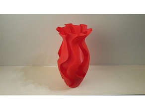 clássico esculpida vaso decoração espiral de fibonacci o flor spiralized modo impressão torcida do vasos spirale 3d print model - Mito3D