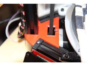 kossel drive belt cover top & bottom 2020 3d printer parts 3d print model - Mito3D