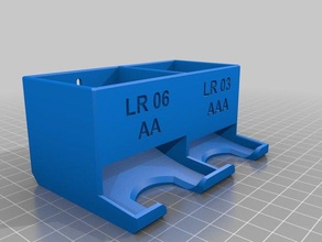 boitier pile lr 03 aaa et 06 aa tool holders & boxes battery case holder boite box dispenser lr03 storage 3d print model - Mito3D