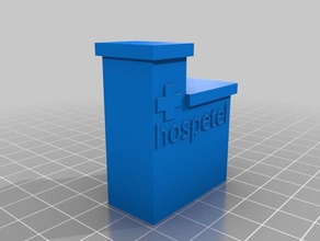 hospetel Gebäude & Strukturen der Miniatur 3d print model - Mito3D
