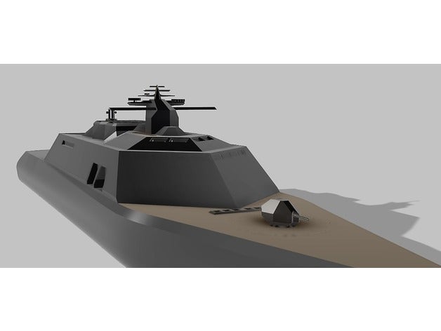 destroyer vehicles lcs naval navy ship united states usn 3D print model - Mito3D