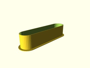 özelleştirilebilir oval halka organizasyon 3d print model - Mito3D