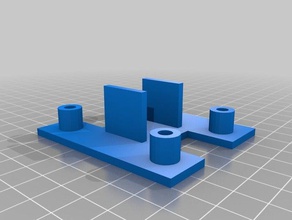 anet a2 e y-eixo de impressão cama espaçador A 3d 3d print model - Mito3D