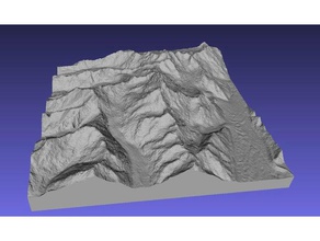 mt cook new zealand learning 3d map geodesy geography mountain topography raised relief 3d print model - Mito3D