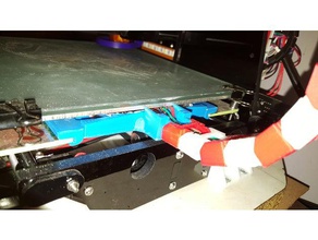 anet a6 cable holder heat bed 3d printer parts mods partes upgrade heatbed hot 3d print model - Mito3D