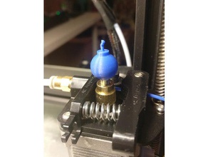 extruder cap bomb 3d printer accessories axle shaft stepper motor tip 3d print model - Mito3D