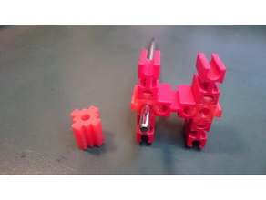 fischertechnik connecting block 75mm construction toys 3d print model - Mito3D