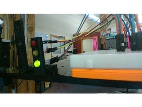 traffic light 3 led 5mm lights 3d printing 3d print model - Mito3D
