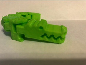 flexi alligator animals 3d print model - Mito3D