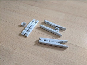 clothespin clothes peg kitchen & dining bag clip 3d print model - Mito3D