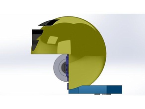 pac-man dispensador de fita office 3d print model - Mito3D