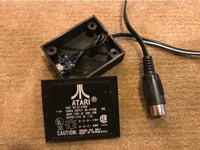 atari xl xe usb power adapter box electronics 3d print model - Mito3D