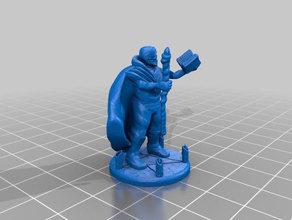 casting necromancer toys & games 18mm 35mm boardgame boardgames d&d dnd miniature dungeon dungeons dragons figurine figurines mini miniatures tabletop 3d print model - Mito3D