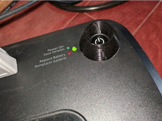 ups botão power guard eletrônica 3D print model - Mito3D