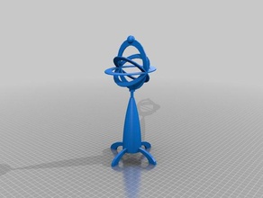 l'atome de lampe décor 3d print model - Mito3D