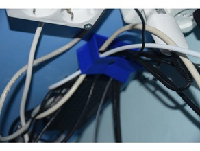 cable management under your desk openscad office 3d print model - Mito3D