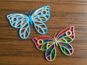 paperolle papillon décor L'impression 3d le de la décoration cadeau tanyaakinora 3d print model - Mito3D