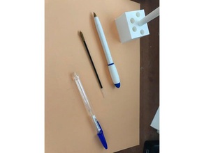 pen bic cristal stylo household pencil holder 3d print model - Mito3D