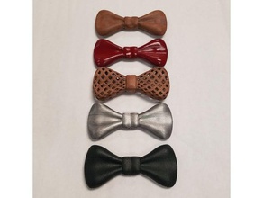 elegante laço 20 os acessórios 3d moda acessório arco bow-tie uma gravata borboleta clipe roupas roupa legal a unissex 3d print model - Mito3D