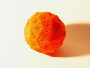 ideal rpg-wargame dice d12 d60 Würfel gaming gaming-Würfel linear logarithmisch openscad rpg tabletop tabletop-gaming wargaming 3d print model - Mito3D