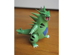 tyranitar pokemon sculptures godzilla legendary 3d print model - Mito3D