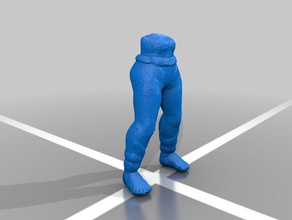 semplificato sculptris obj bit pantaloni gonne persone 3d print model - Mito3D