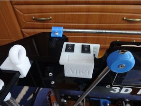 doble interruptor de anet Impresora 3d las piezas a8 actualización titular la luz el 3d print model - Mito3D