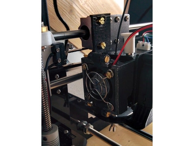 anet a8 prusa i3 montage rapide démontage du ventilateur L'imprimante 3d de pièces mods mise à niveau refroidissement rework 3D print model - Mito3D