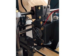anet a8 prusa i3 montaje rápido desmontaje del ventilador Impresora 3d de las piezas mods actualización refrigeración rework 3d print model - Mito3D