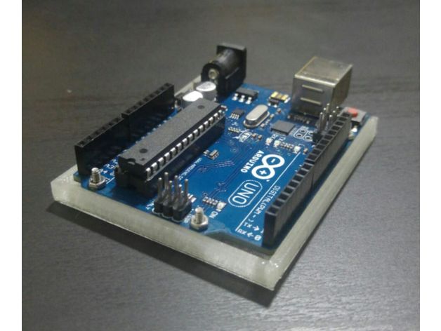 arduino uno a basso profilo di base l'elettronica accessorio caso r3 3D print model - Mito3D