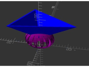triangular candy bowl decor openscad 3d print model - Mito3D