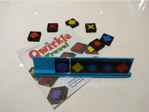 qwirkle token holder matches 6 tokens travel edition toy & game accessories nunus petg pla spielstein spielsteine halter 3d print model - Mito3D