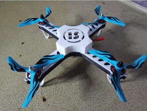 simple 220 motor base drone frame r c vehicles 3d print model - Mito3D