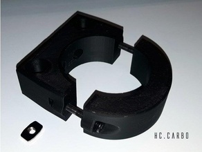 53mm cnc spindle mounts c-beam extrusion openbuilds 3d print model - Mito3D