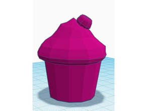 podre de cupcake comida e bebida cereja cucake a sobremesa alimentos 3d print model - Mito3D
