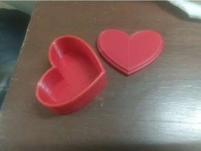 coração em forma de contêiner recipientes a caixa coleção recipiente presente amor orniment valentine dia dos namorados presentes 3d print model - Mito3D