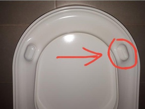 toilet bowl seat shock absorber - ammortizzatore tavolozza wc bathroom 3d print model - Mito3D