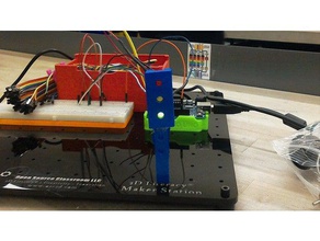 traffic light 3dx project 2 electronics 3d print model - Mito3D
