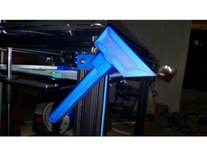 impresión de eliminación martillo 20x20 extrusión titular Impresora 3d accesorios 20x20mm fácil la herramienta herramientas 3d print model - Mito3D