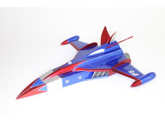 gatchaman g-force battle planets phoenix toys & games 1970s airplane anime model cartoon cartoons fuerza g japanese art animation toy 3D print model - Mito3D