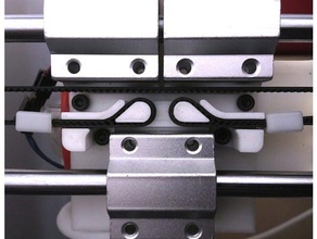 anet a8 belt lock holder x - axis 3d printer parts upgrade clamp digital sqrt gt2 timing x-axis tensioner 3d print model - Mito3D