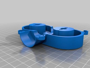 nerf mastodon flywheel cage zeus wheels toys & games 3d print model - Mito3D