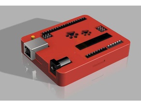 arduino uno snap fit case electronics atmega328 atmega328p-pu enclosure snapfit 3d print model - Mito3D