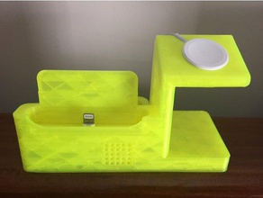 iphone 6 7 8 apple watch 1 2 3 stand otterbox symmetry phone case mobile dock 3d print model - Mito3D