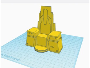 snokes trono mobilia di modello snoke star wars 3d print model - Mito3D