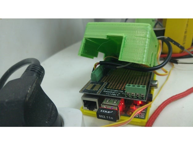 orijinal raspberry pi model b alanı plaka durumda elektronik 3D print model - Mito3D