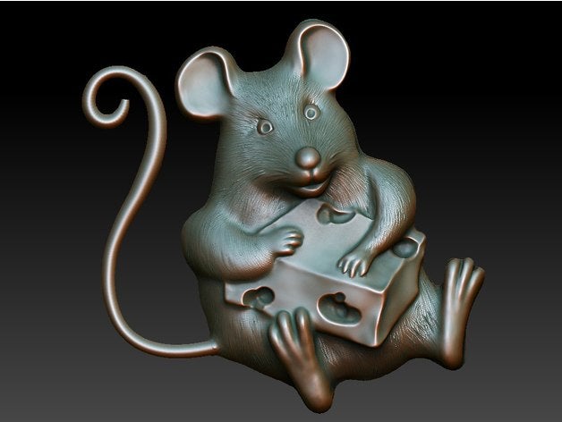 mouse esculturas 3D print model - Mito3D