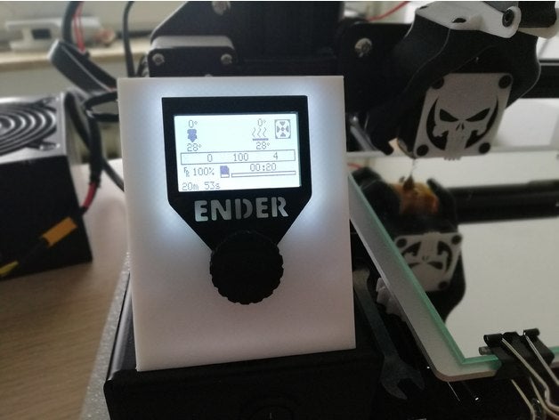 ender 2 - display 30 3d printer parts creality ender2 3D print model - Mito3D
